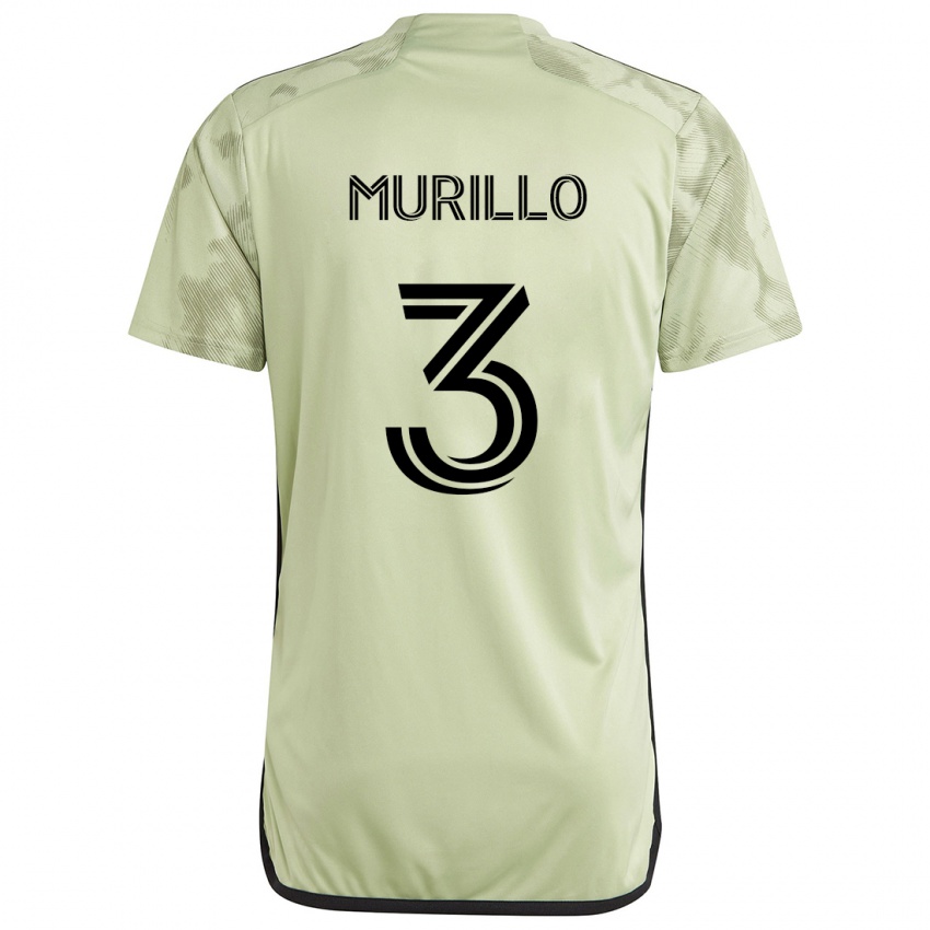 Gyermek Jesús Murillo #3 Világos Zöld Idegenbeli Jersey 2024/25 Mez Póló Ing