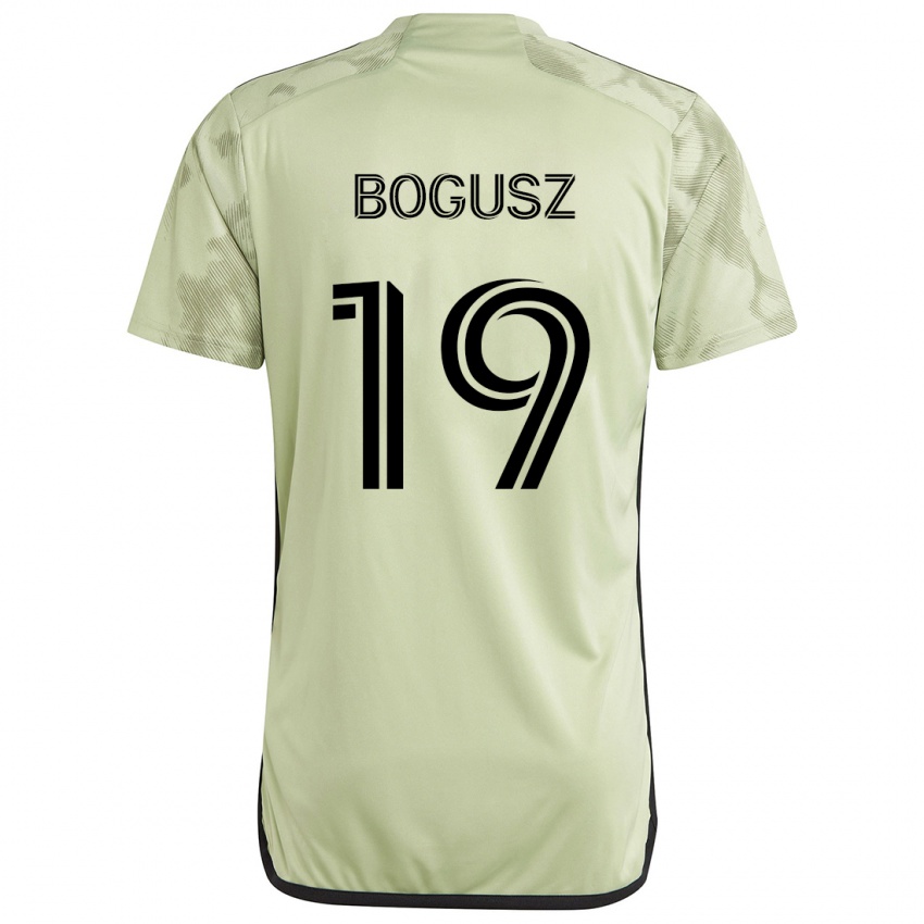 Gyermek Mateusz Bogusz #19 Világos Zöld Idegenbeli Jersey 2024/25 Mez Póló Ing