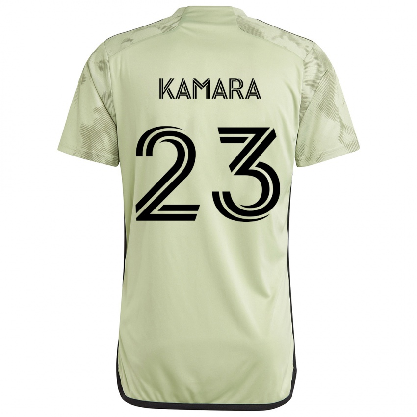 Gyermek Kei Kamara #23 Világos Zöld Idegenbeli Jersey 2024/25 Mez Póló Ing