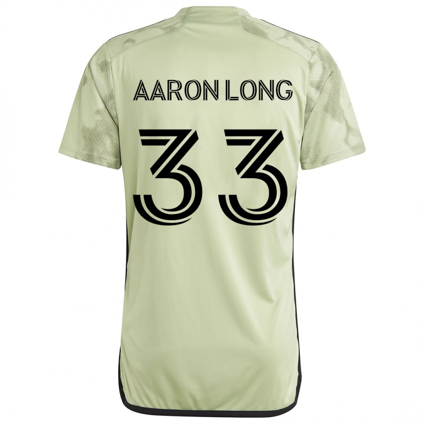 Gyermek Aaron Long #33 Világos Zöld Idegenbeli Jersey 2024/25 Mez Póló Ing