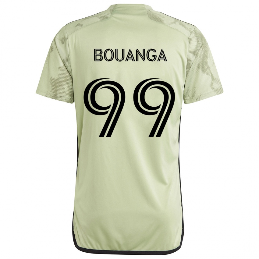 Gyermek Denis Bouanga #99 Világos Zöld Idegenbeli Jersey 2024/25 Mez Póló Ing