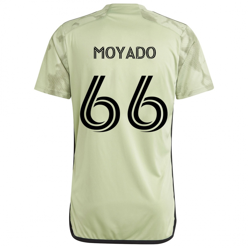 Gyermek Bryan Moyado #66 Világos Zöld Idegenbeli Jersey 2024/25 Mez Póló Ing