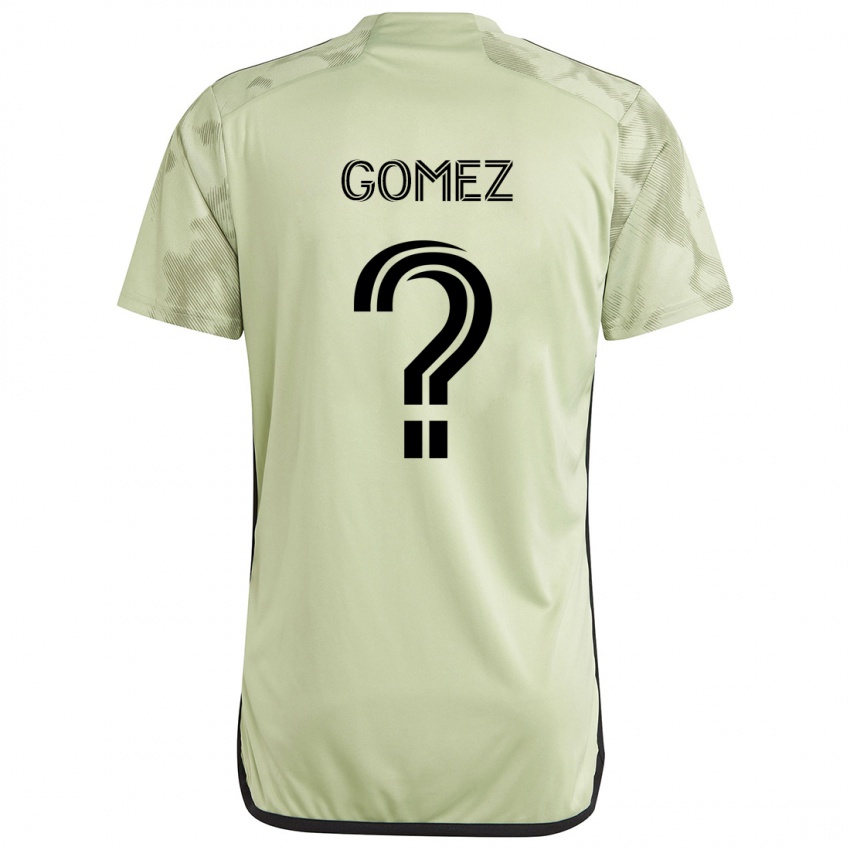 Gyermek Azyk Gomez #0 Világos Zöld Idegenbeli Jersey 2024/25 Mez Póló Ing