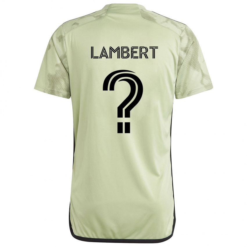 Gyermek Liam Lambert #0 Világos Zöld Idegenbeli Jersey 2024/25 Mez Póló Ing