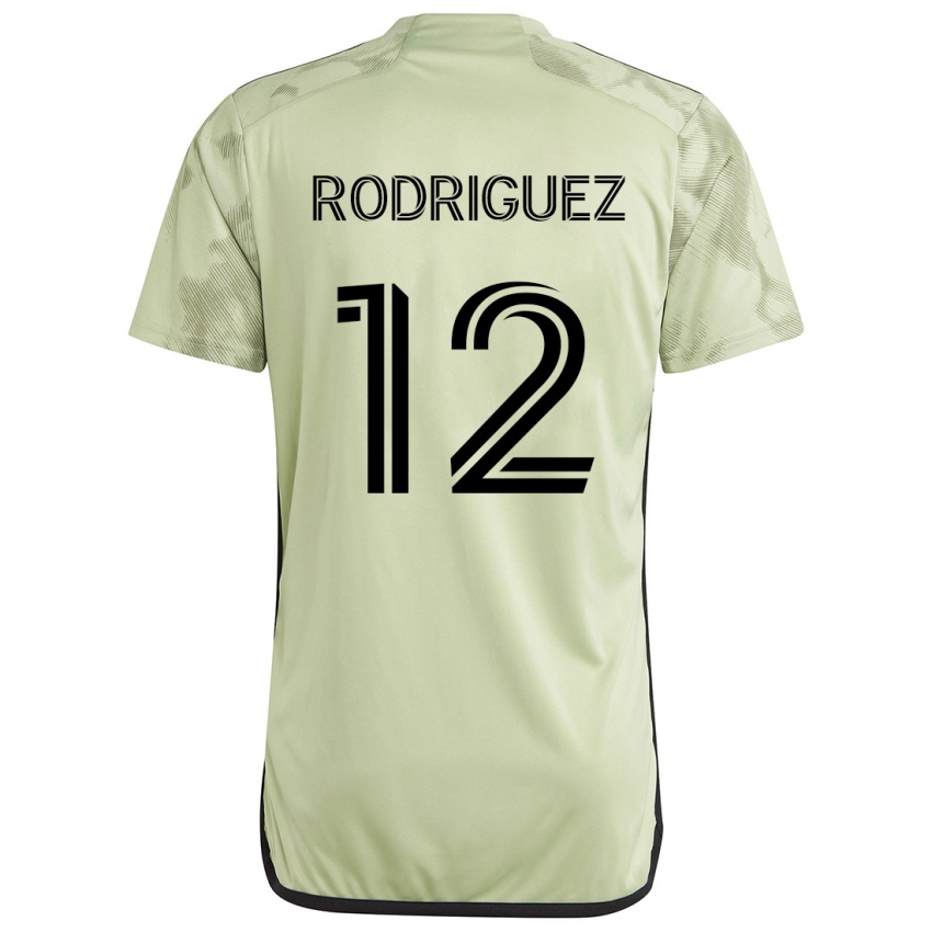 Gyermek Jeremi Rodríguez #12 Világos Zöld Idegenbeli Jersey 2024/25 Mez Póló Ing