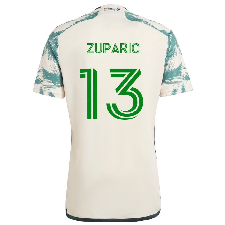 Gyermek Dario Zuparic #13 Bézs Barna Idegenbeli Jersey 2024/25 Mez Póló Ing