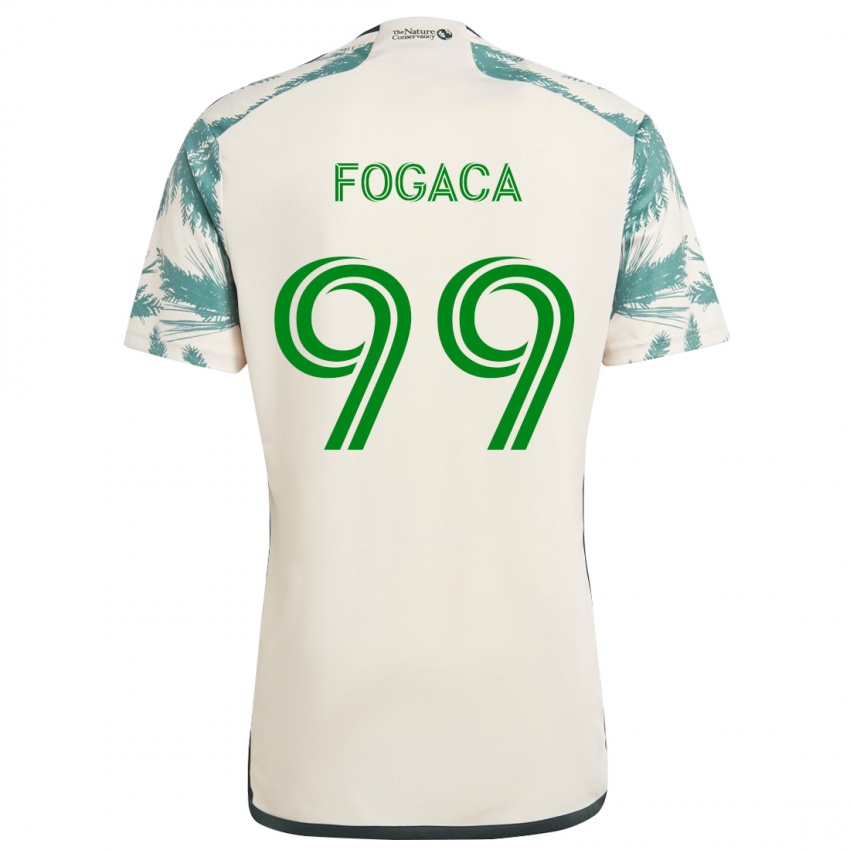 Gyermek Nathan Fogaça #99 Bézs Barna Idegenbeli Jersey 2024/25 Mez Póló Ing