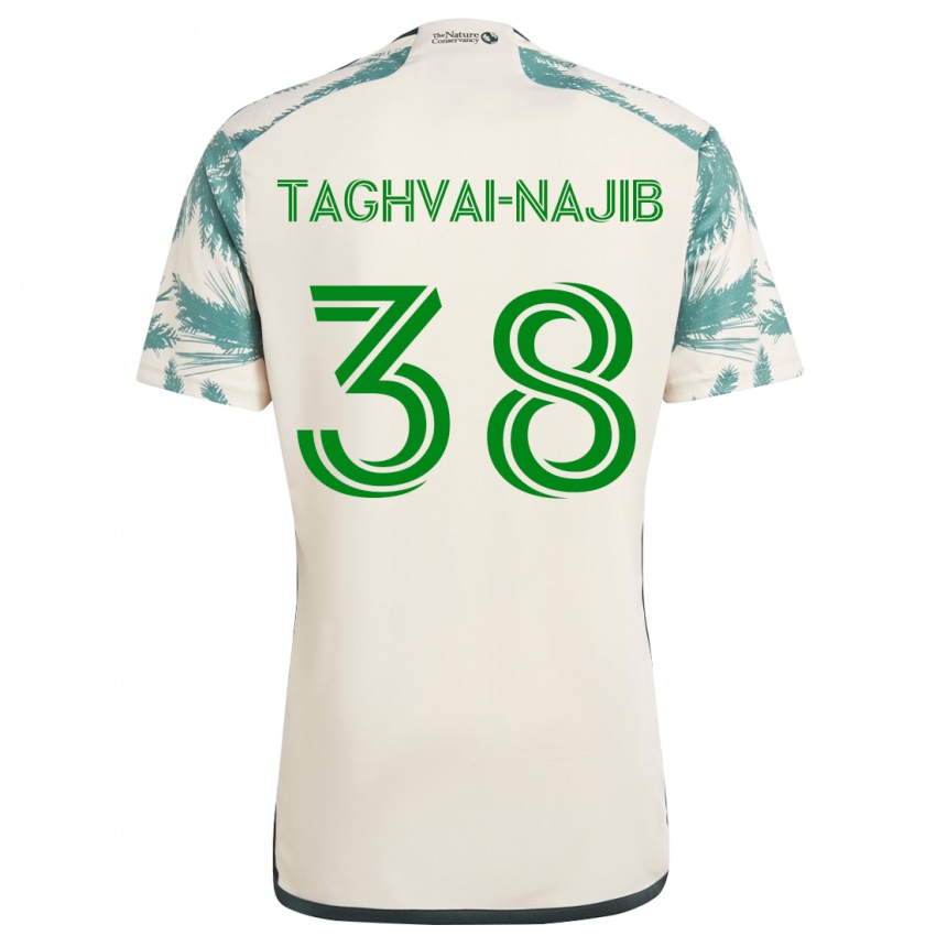 Gyermek Braxton Taghvai-Najib #38 Bézs Barna Idegenbeli Jersey 2024/25 Mez Póló Ing