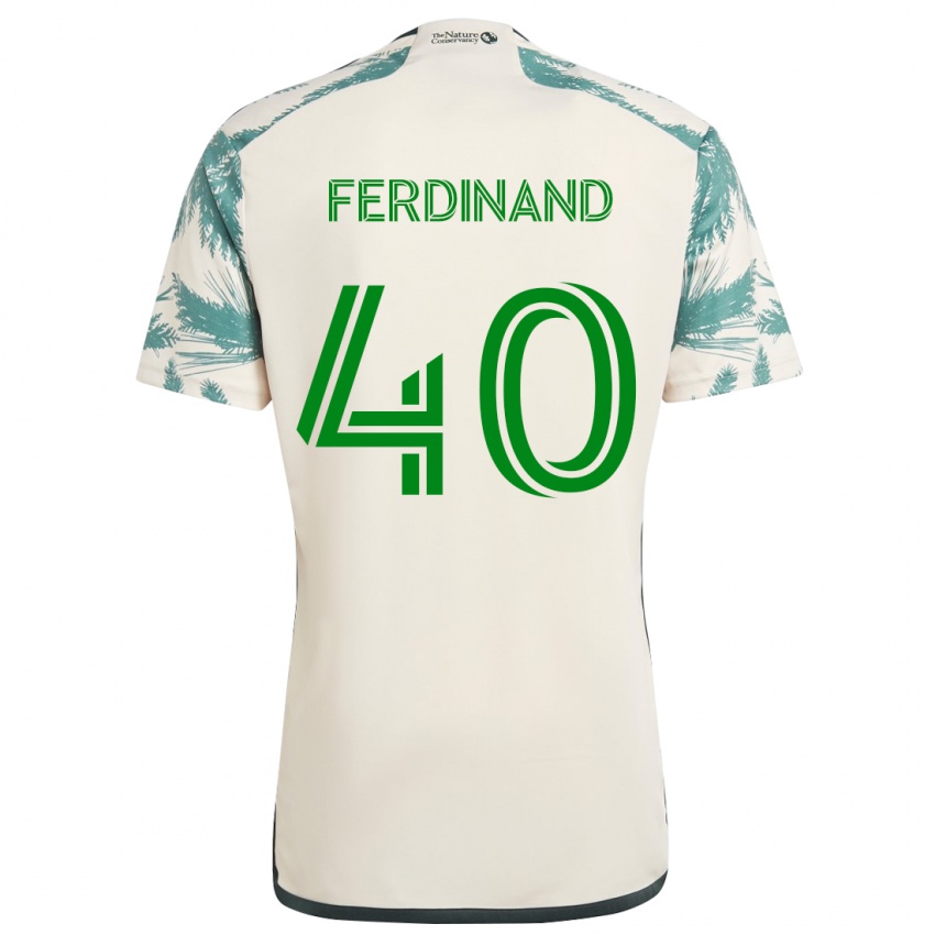 Gyermek Keesean Ferdinand #40 Bézs Barna Idegenbeli Jersey 2024/25 Mez Póló Ing