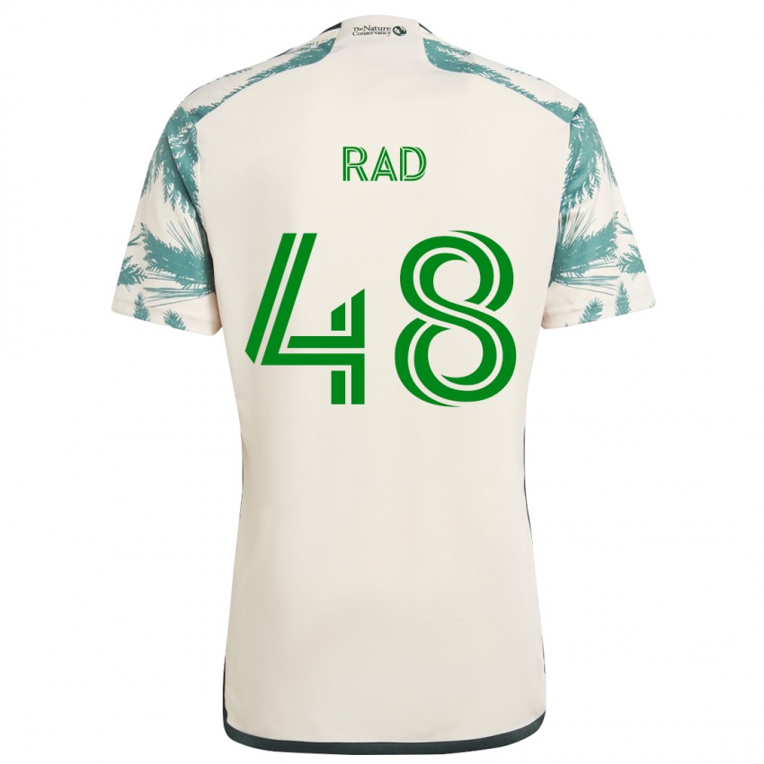 Gyermek Kaveh Rad #48 Bézs Barna Idegenbeli Jersey 2024/25 Mez Póló Ing