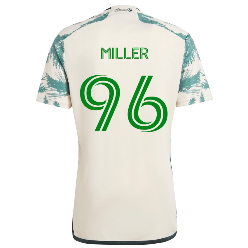 Gyermek Carver Miller #96 Bézs Barna Idegenbeli Jersey 2024/25 Mez Póló Ing