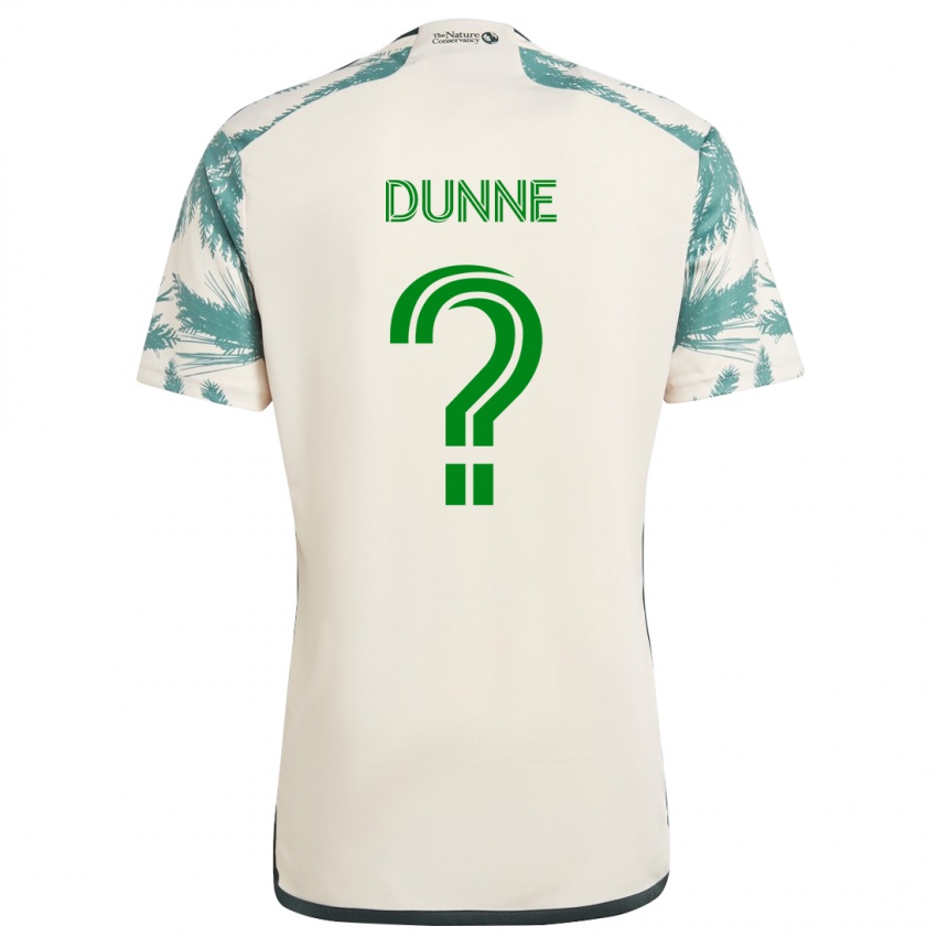 Gyermek Michael Dunne #0 Bézs Barna Idegenbeli Jersey 2024/25 Mez Póló Ing