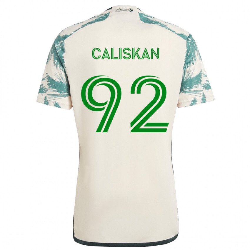 Gyermek Noel Caliskan #92 Bézs Barna Idegenbeli Jersey 2024/25 Mez Póló Ing