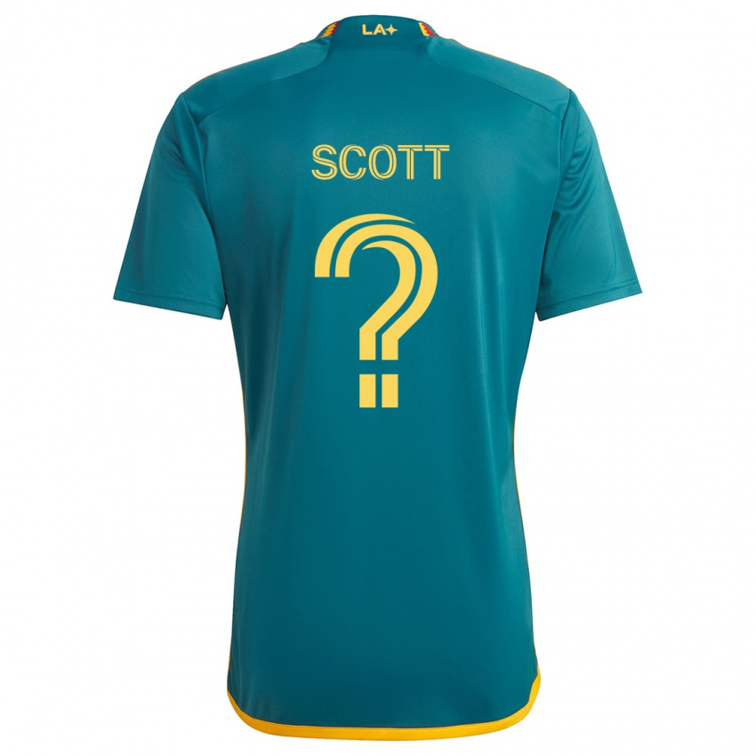 Gyermek Brady Scott #0 Green Yellow Idegenbeli Jersey 2024/25 Mez Póló Ing