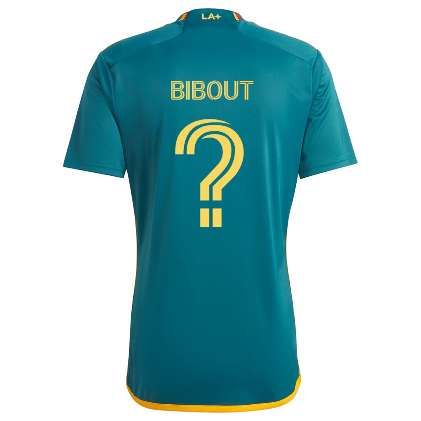 Gyermek Aaron Bibout #0 Green Yellow Idegenbeli Jersey 2024/25 Mez Póló Ing