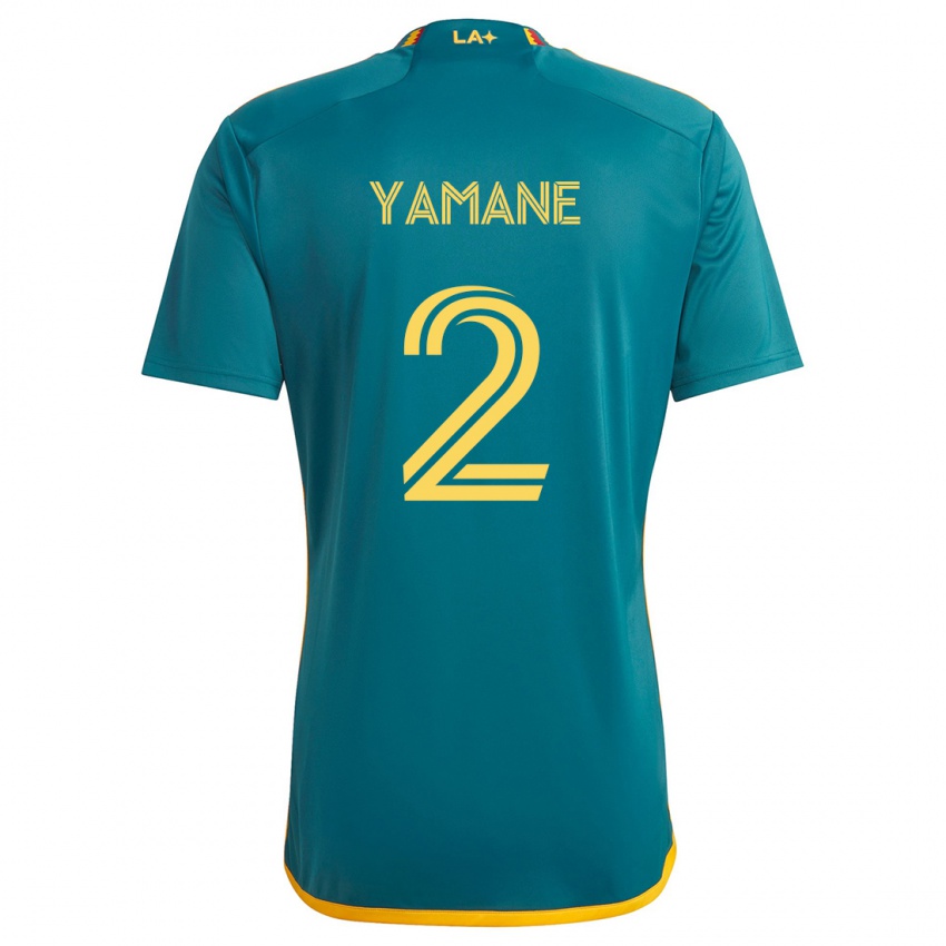 Gyermek Miki Yamane #2 Green Yellow Idegenbeli Jersey 2024/25 Mez Póló Ing