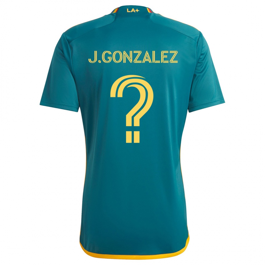 Gyermek Jesse Gonzalez #0 Green Yellow Idegenbeli Jersey 2024/25 Mez Póló Ing