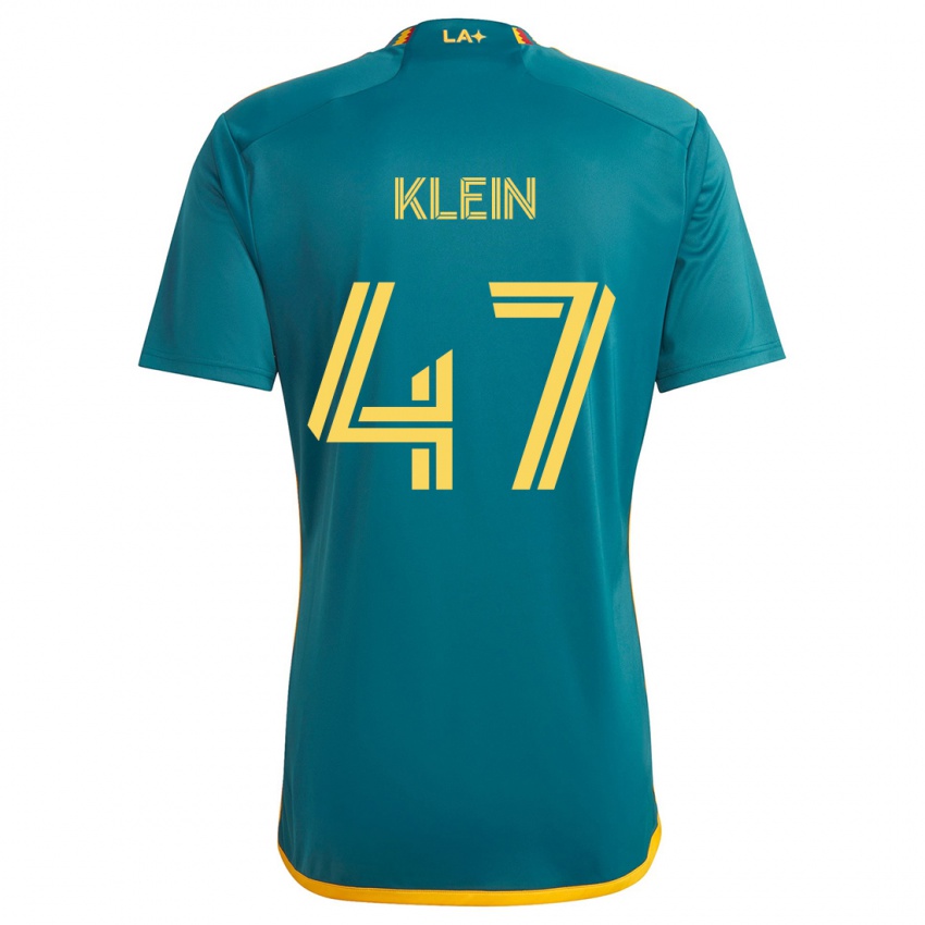 Gyermek Carson Klein #47 Green Yellow Idegenbeli Jersey 2024/25 Mez Póló Ing