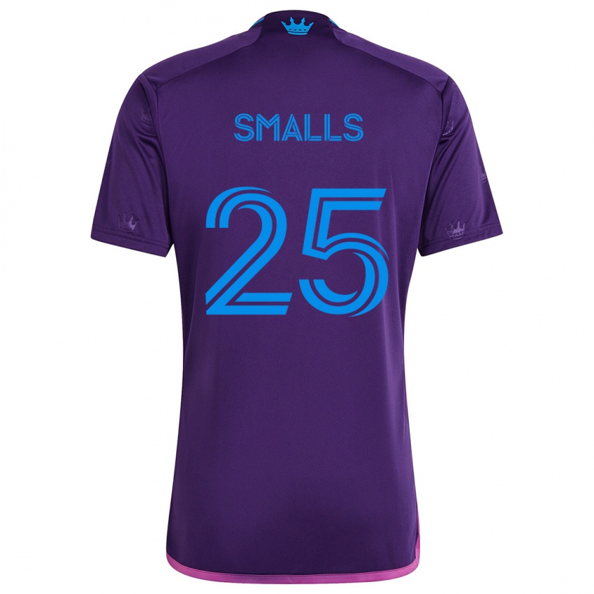 Gyermek Tyger Smalls #25 Lila Kék Idegenbeli Jersey 2024/25 Mez Póló Ing