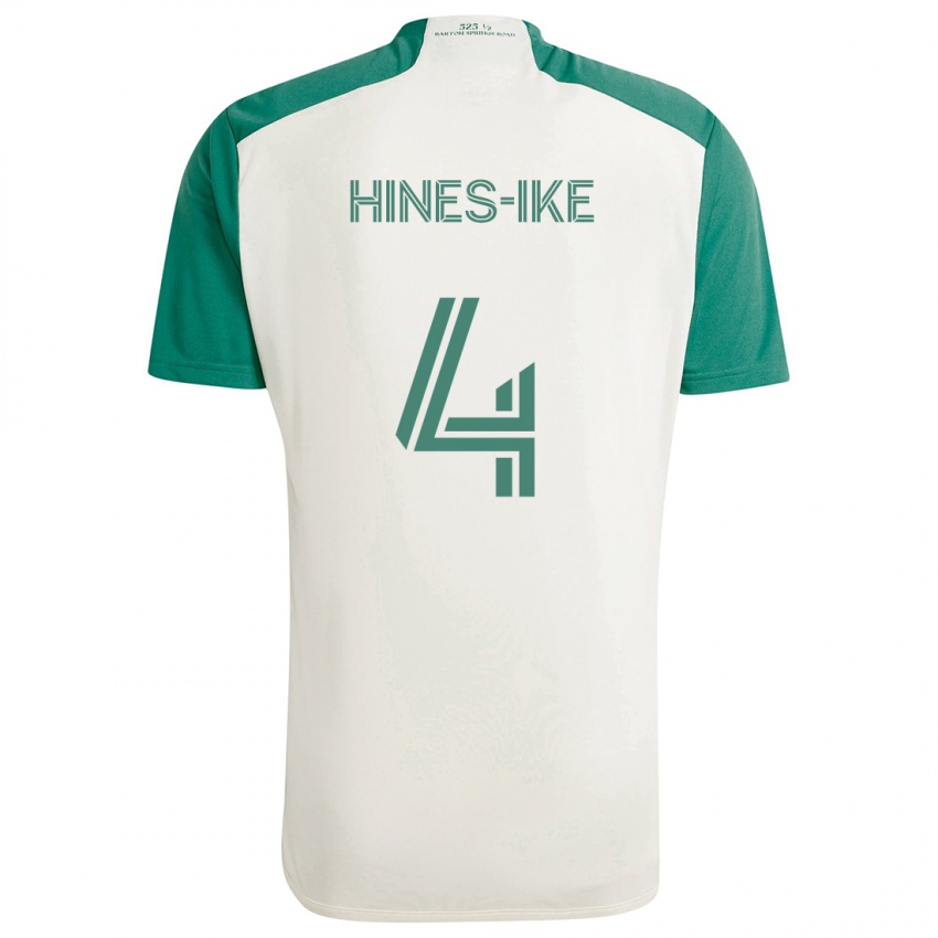 Gyermek Brendan Hines-Ike #4 Barna Színek Zöld Idegenbeli Jersey 2024/25 Mez Póló Ing