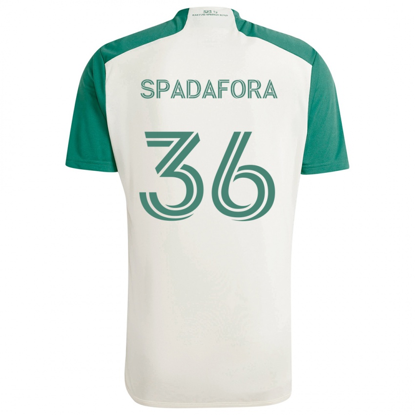 Gyermek Luke Spadafora #36 Barna Színek Zöld Idegenbeli Jersey 2024/25 Mez Póló Ing