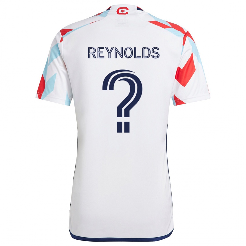 Gyermek Justin Reynolds #0 Fehér Piros Kék Idegenbeli Jersey 2024/25 Mez Póló Ing