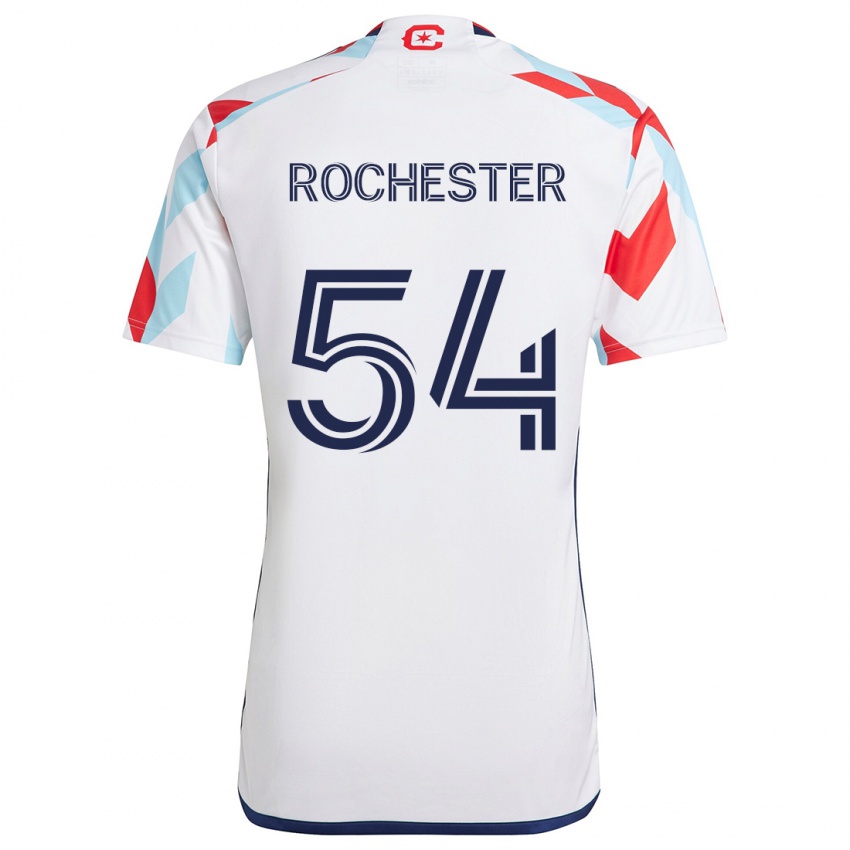 Gyermek Lamonth Rochester #54 Fehér Piros Kék Idegenbeli Jersey 2024/25 Mez Póló Ing