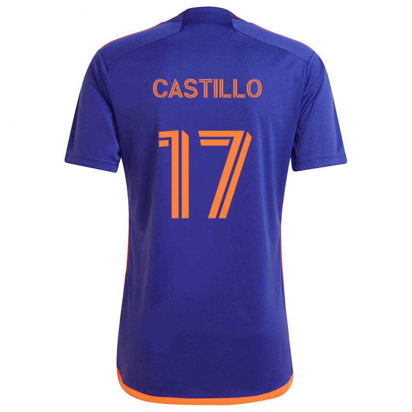 Gyermek Joyner Castillo #17 Lila Narancs Idegenbeli Jersey 2024/25 Mez Póló Ing