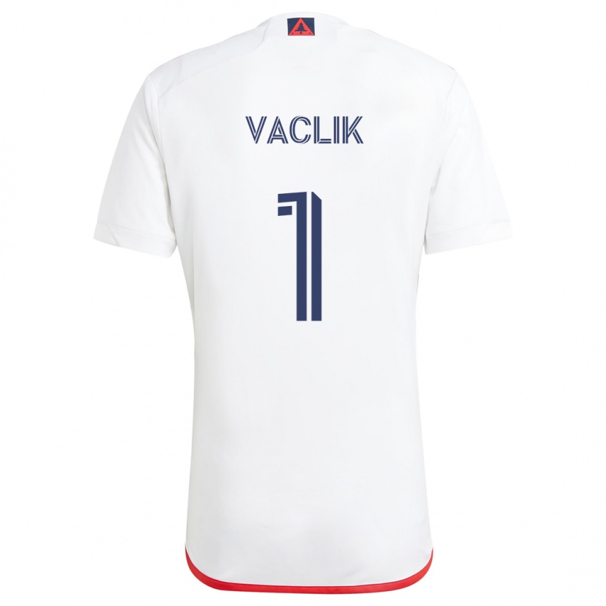 Gyermek Tomas Vaclik #1 Fehér Piros Idegenbeli Jersey 2024/25 Mez Póló Ing