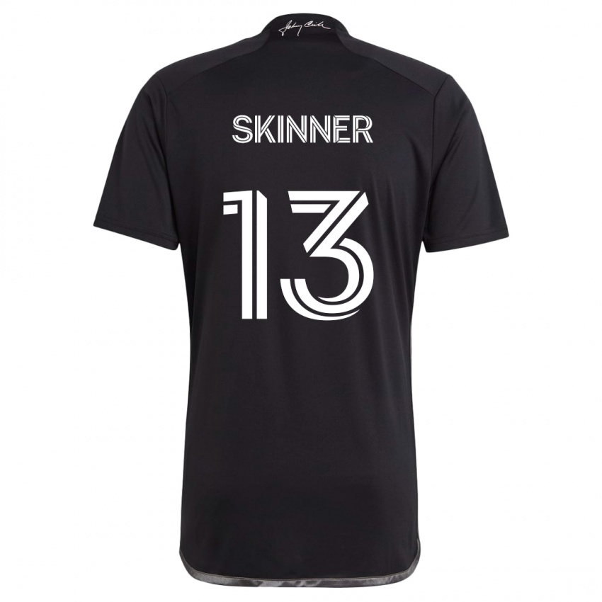 Gyermek Joey Skinner #13 Fekete Idegenbeli Jersey 2024/25 Mez Póló Ing