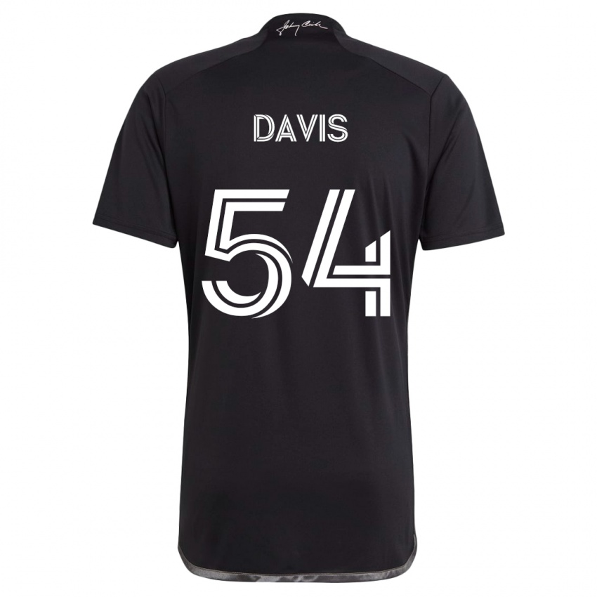 Gyermek Sean Davis #54 Fekete Idegenbeli Jersey 2024/25 Mez Póló Ing