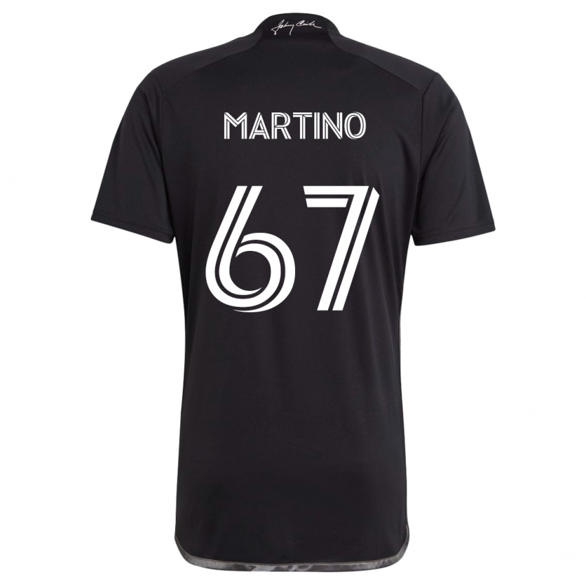 Gyermek Ben Martino #67 Fekete Idegenbeli Jersey 2024/25 Mez Póló Ing