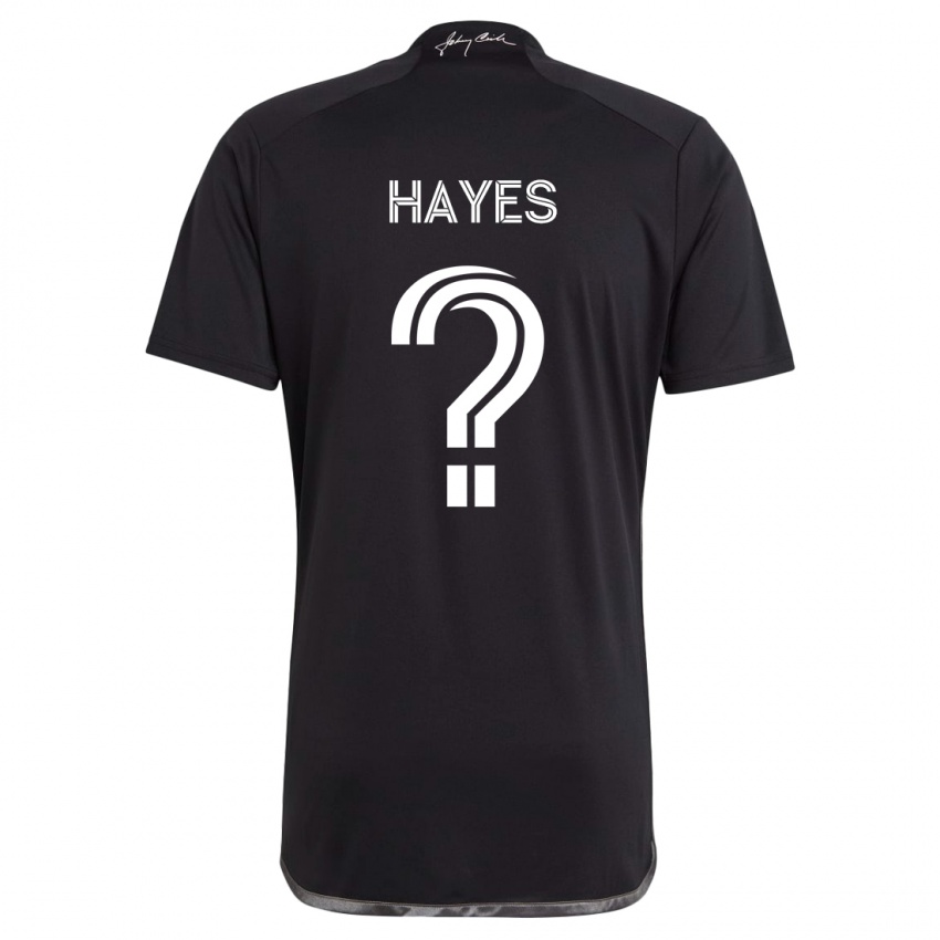 Gyermek Braxton Hayes #0 Fekete Idegenbeli Jersey 2024/25 Mez Póló Ing