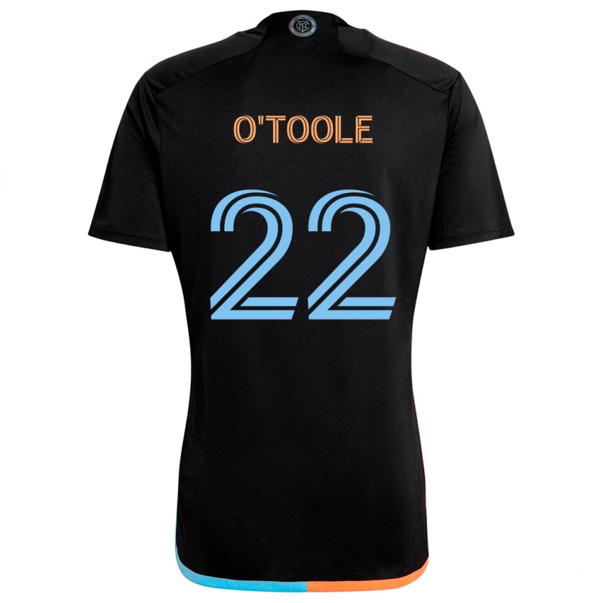 Gyermek Kevin O'toole #22 Fekete Narancs Kék Idegenbeli Jersey 2024/25 Mez Póló Ing