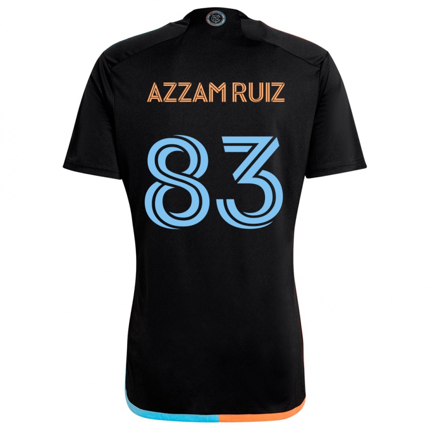 Gyermek Camil Azzam Ruiz #83 Fekete Narancs Kék Idegenbeli Jersey 2024/25 Mez Póló Ing