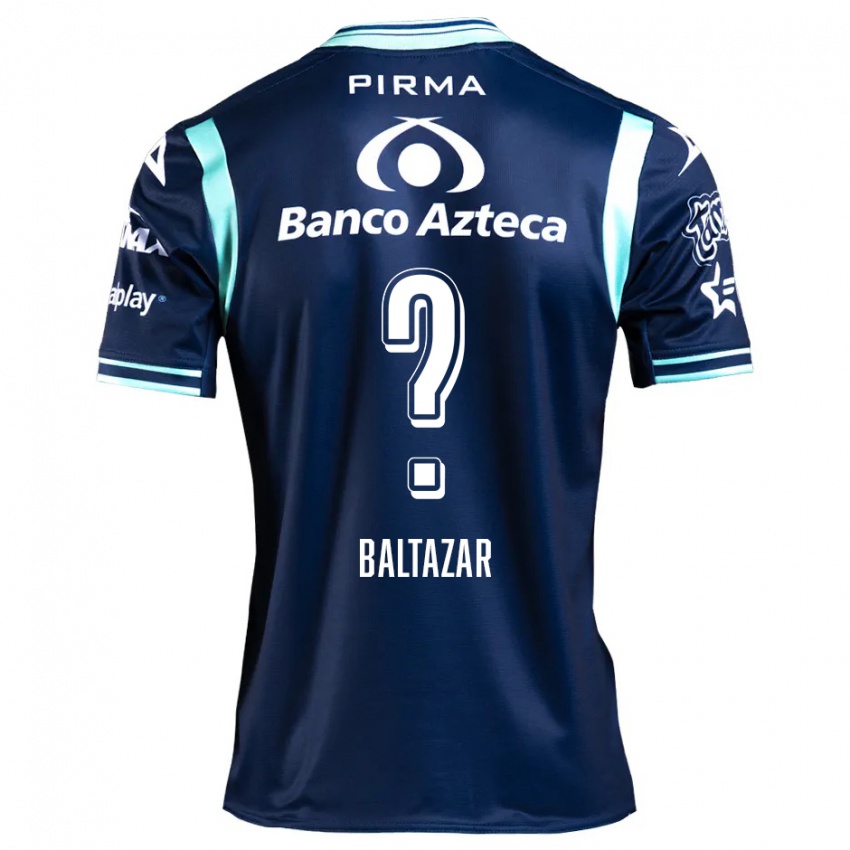 Gyermek Carlos Baltazar #0 Sötétkék Idegenbeli Jersey 2024/25 Mez Póló Ing