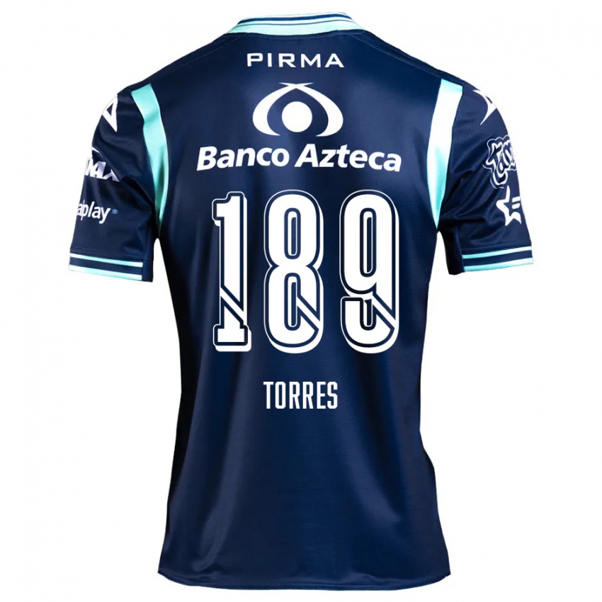 Gyermek Dylan Torres #189 Sötétkék Idegenbeli Jersey 2024/25 Mez Póló Ing