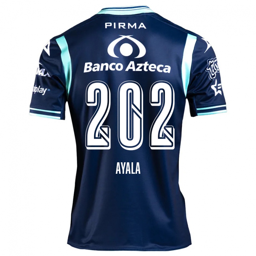 Gyermek Diego Ayala #202 Sötétkék Idegenbeli Jersey 2024/25 Mez Póló Ing