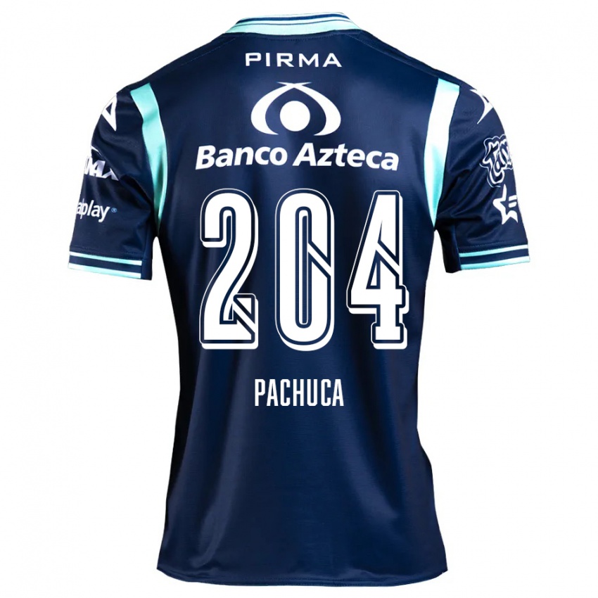 Gyermek José Pachuca #204 Sötétkék Idegenbeli Jersey 2024/25 Mez Póló Ing