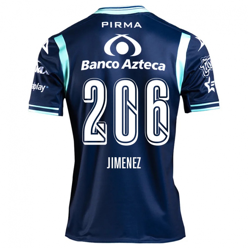 Gyermek Leonardo Jiménez #206 Sötétkék Idegenbeli Jersey 2024/25 Mez Póló Ing