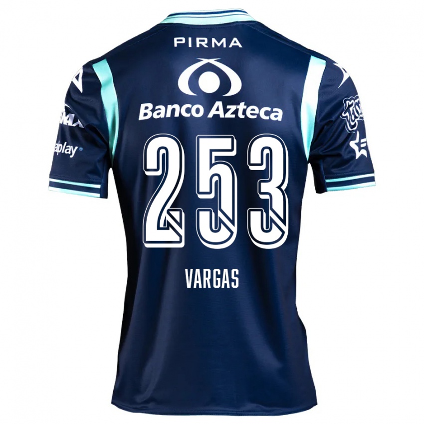 Gyermek Edwin Vargas #253 Sötétkék Idegenbeli Jersey 2024/25 Mez Póló Ing