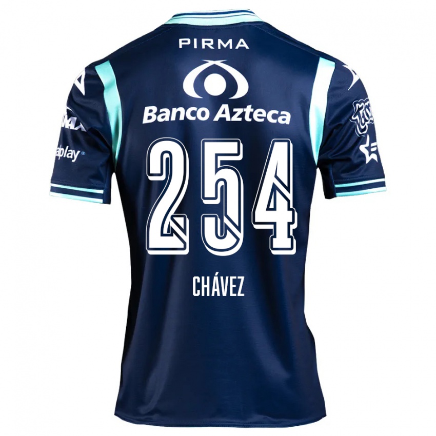 Gyermek José Chávez #254 Sötétkék Idegenbeli Jersey 2024/25 Mez Póló Ing