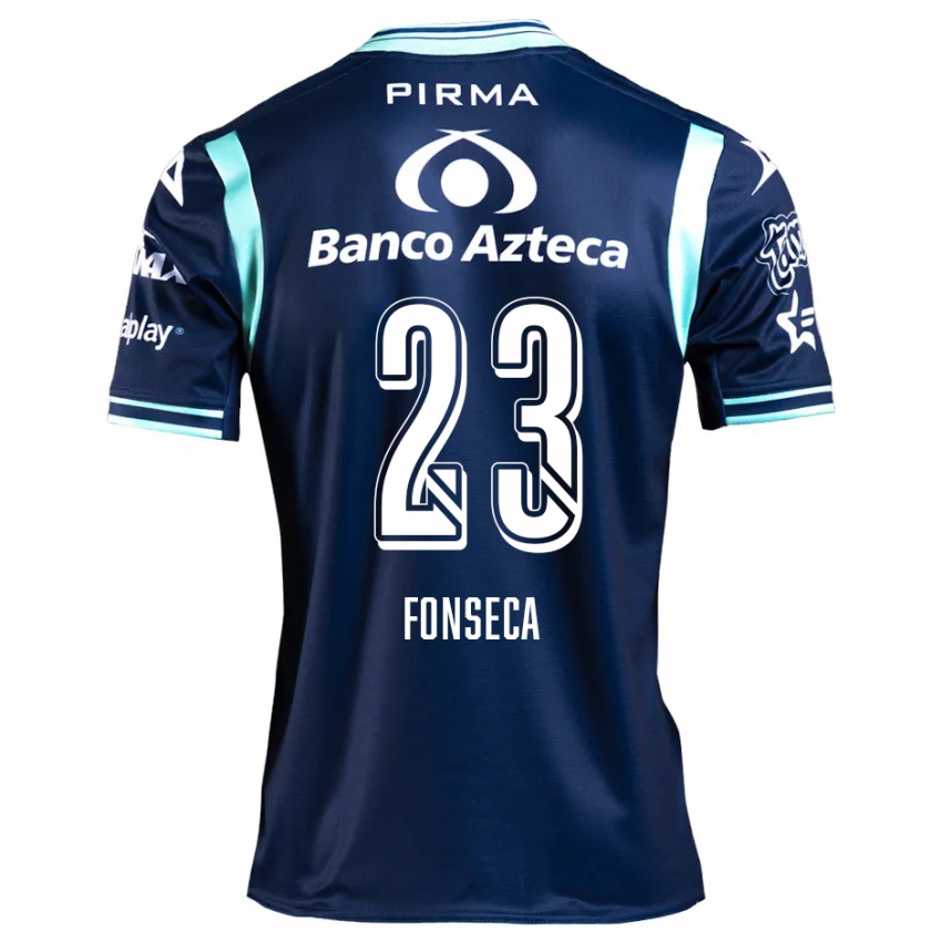 Gyermek Camila Fonseca #23 Sötétkék Idegenbeli Jersey 2024/25 Mez Póló Ing