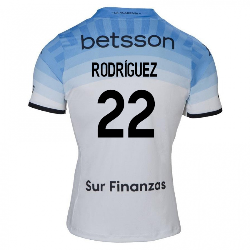 Gyermek Baltasar Rodríguez #22 Fehér Kék Fekete Idegenbeli Jersey 2024/25 Mez Póló Ing