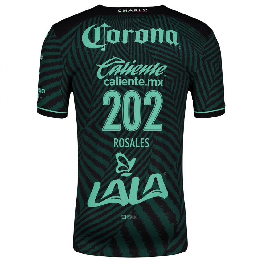 Gyermek Luis Rosales #202 Fekete Zöld Idegenbeli Jersey 2024/25 Mez Póló Ing