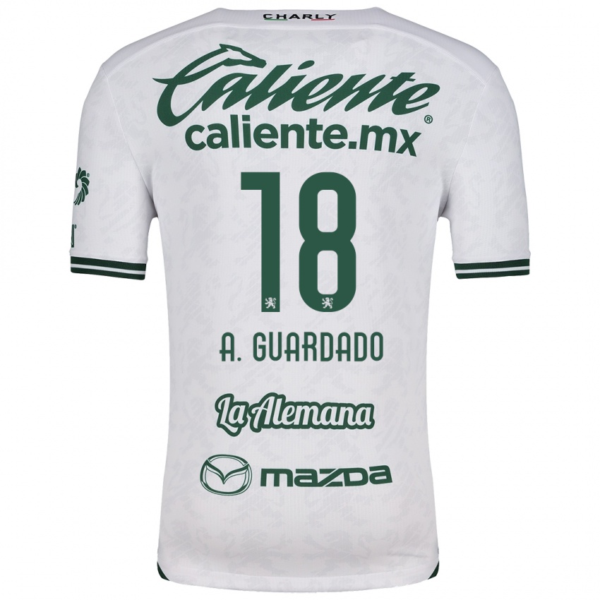 Gyermek Andrés Guardado #18 Fehér Zöld Idegenbeli Jersey 2024/25 Mez Póló Ing