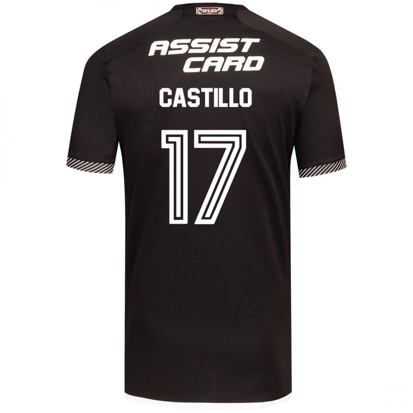 Gyermek Fabián Castillo #17 Fekete-Fehér Idegenbeli Jersey 2024/25 Mez Póló Ing