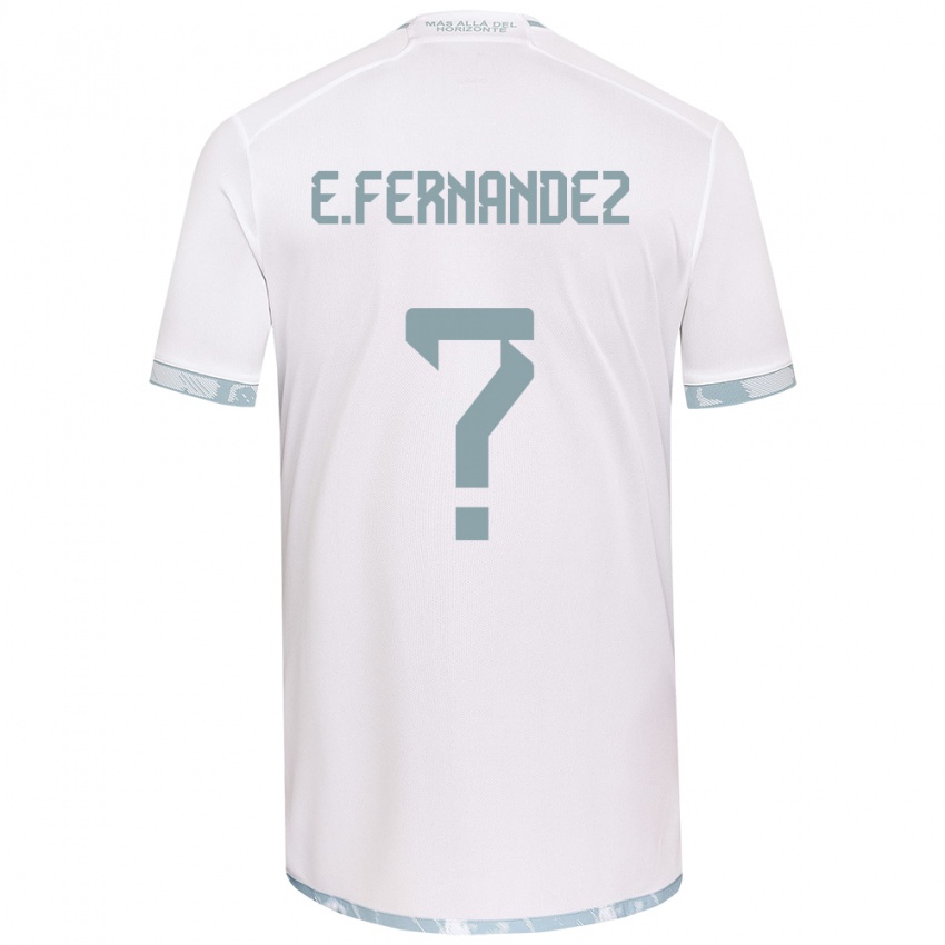 Gyermek Enzo Fernández #0 Fehér Szürke Idegenbeli Jersey 2024/25 Mez Póló Ing