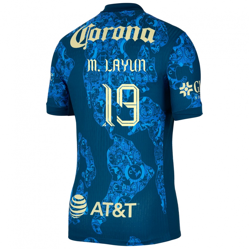 Gyermek Miguel Layun #19 Kék Sárga Idegenbeli Jersey 2024/25 Mez Póló Ing