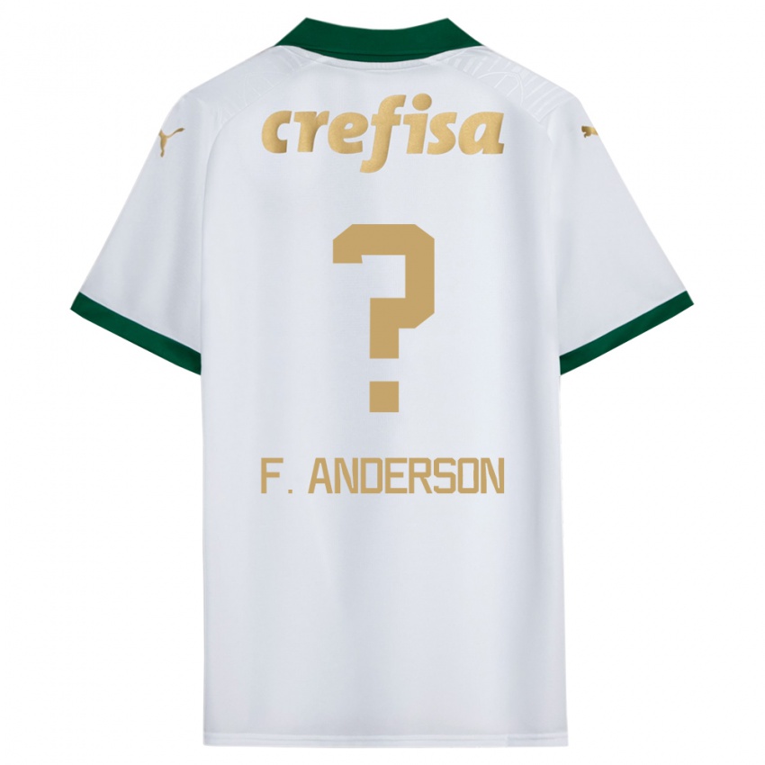 Gyermek Felipe Anderson #0 Fehér Zöld Idegenbeli Jersey 2024/25 Mez Póló Ing